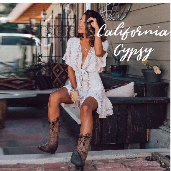 Snakeskin Western Boho Dress - Picture 4 of 14